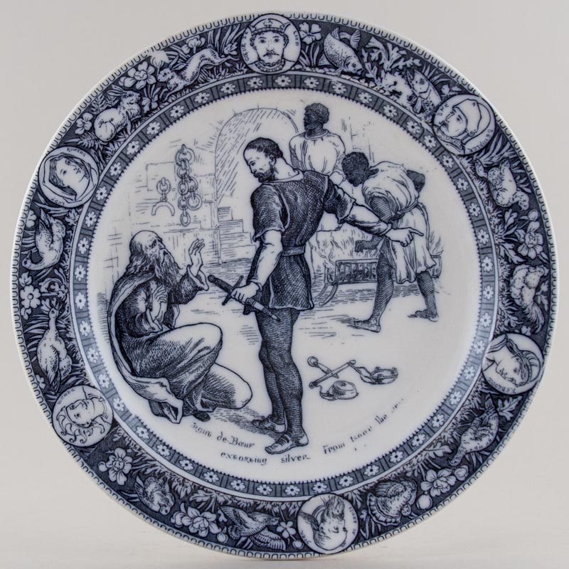 Plate Front de Boeuf c1880s